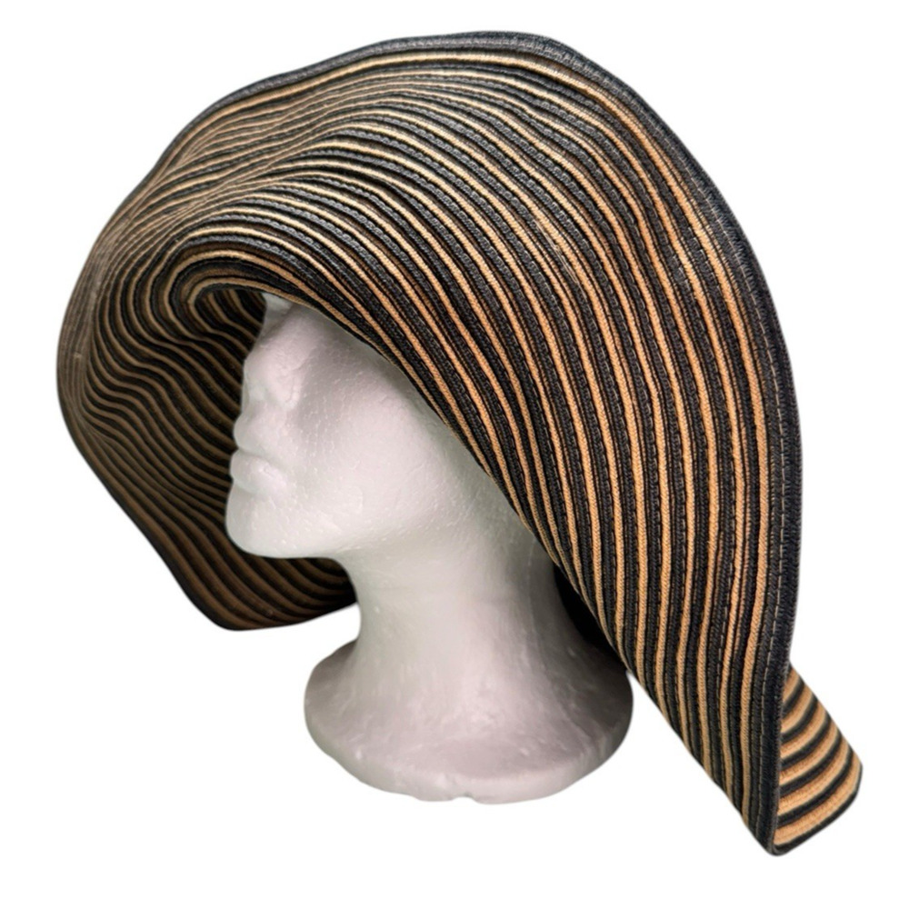 FILIPPO CATARZI Women’s Summer Floppy Hat Wide Brim Italy Paper/Polyester OSFA